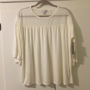Mesh Yoke Tee